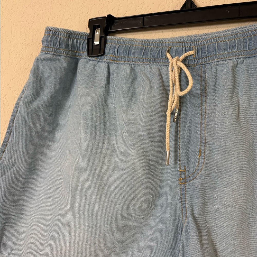 Urban Outfitters BDG Adriane Light Blue Relaxed Drawstring Shorts Size Large NWT - Picture 6 of 16